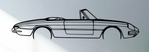 Alfa Romeo - Duetto 1967 (Wall) - Print Your Ride