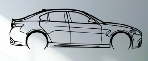 Alfa Romeo - Giulia Quadrifoglio (Wall) - Print Your Ride