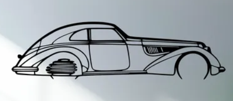 Alfa Romeo - Alfa 8C 1937 (Wall) - Print Your Ride