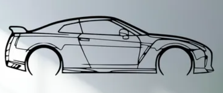 Nissan - GTR R35 Active (Wall) - Print Your Ride