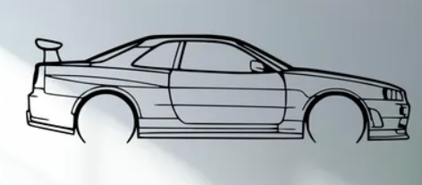 Nissan - R34 1999 (Wall) - Print Your Ride