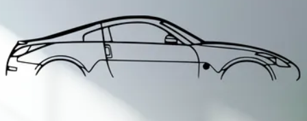 Nissan - Z 350 2008 (Wall) - Print Your Ride