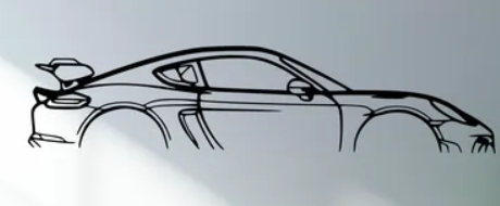 Porsche - 2022 718 GT4 RS (Wall) - Print Your Ride