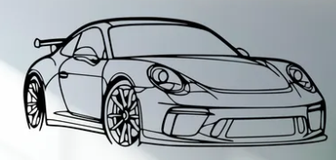 Porsche - 911 991 gt3 front side