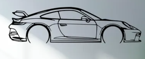 Porsche - 911 992 GT3 (Wall) - Print Your Ride