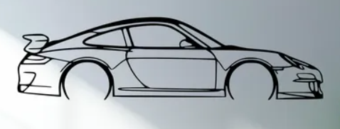 Porsche - 911 997 GT3 2009 (Wall) - Print Your Ride