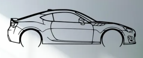 Subaru - BRZ 2020 (Wall) - Print Your Ride