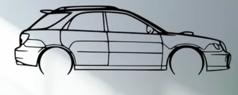 Subaru - WRX STI 2002 Wagon (Wall) - Print Your Ride