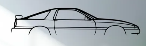 Toyota - 1986 Supra MK3 (Wall) - Print Your Ride