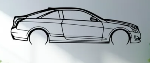Cadillac - ATS Coupe 2015 (Wall) - Print Your Ride