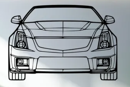 Cadillac - CTS V 2011 Front - Print Your Ride