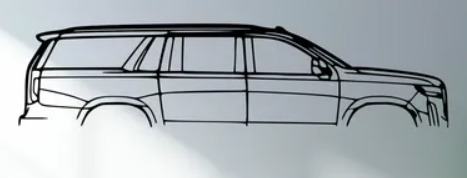 Cadillac - Escalade Long Version 2022 (Wall) - Print Your Ride