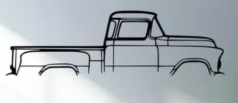 Chevrolet - Short Bed 3100 1955 - Print Your Ride