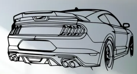 Ford - Mustang GT 2020 Angle - Print Your Ride