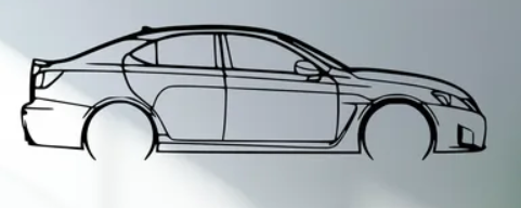 Lexus - IS F 2011 (Wall) - Print Your Ride