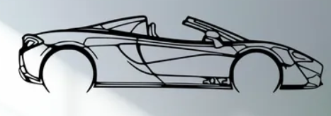 Mclaren - 570S 2019 (Wall) - Print Your Ride