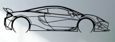 Mclaren - 600LT 2019 (Wall) - Print Your Ride