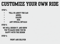 Customize Your Own Ride - Print Your Ride
